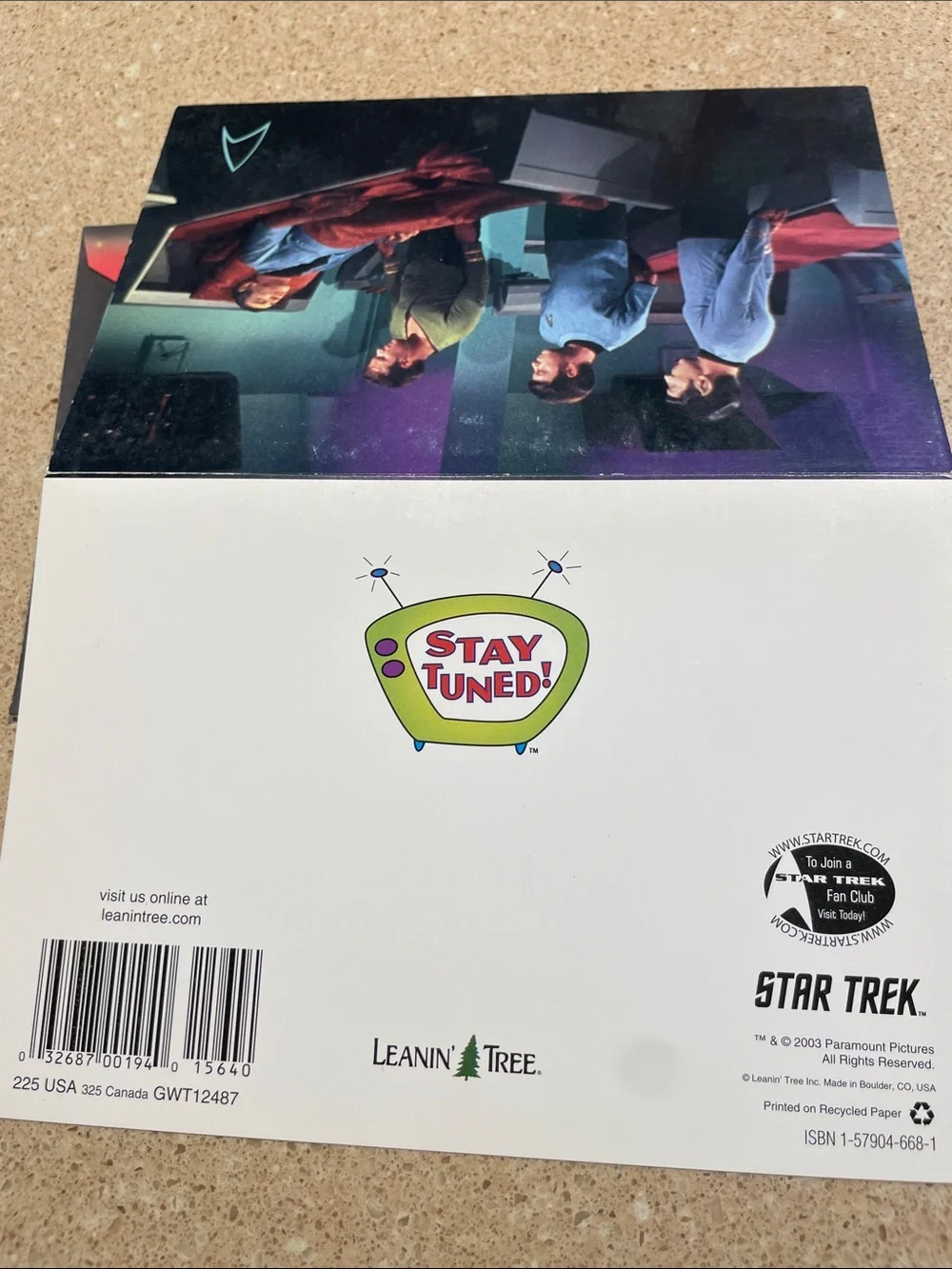 Star Trek Crew Get Well card